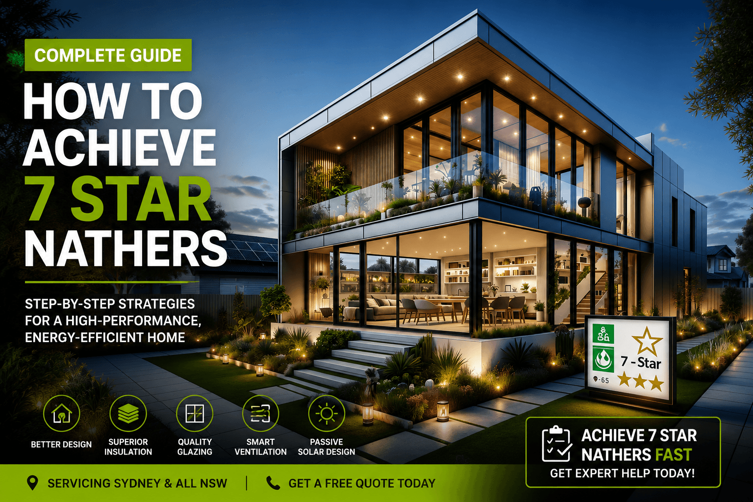 How to Achieve 7 Star NatHERS in Australia